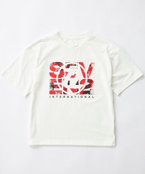 Op/FILA 【SEVEN2】ロゴモチーフデザイン半袖Tシャツ レッド XL キッズ オーピーフィラ 493656 and ST アンドエスティ(旧ドットエスティ) Op/FILA 【SEVEN2】ロゴモチーフデザイン半袖Tシャツ レッド XL キッズ オーピーフィラ 493656 and ST アンドエスティ(旧ドットエスティ)