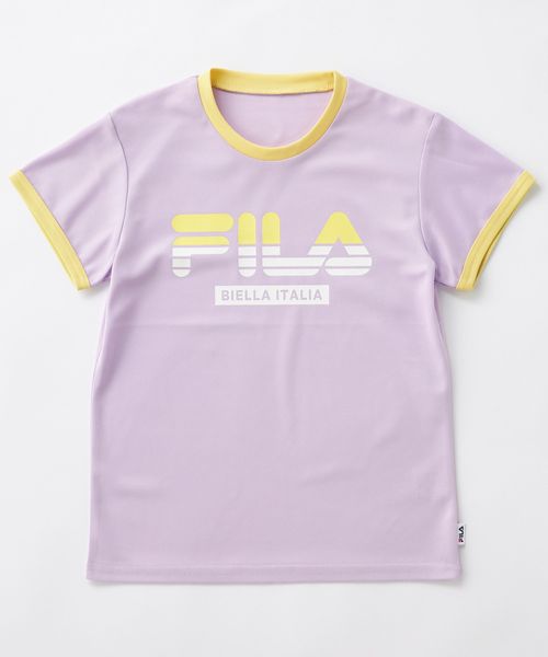 Op/FILA 【FILA】ロゴ入り半袖リンガーTシャツ レッド キッズ オーピーフィラ 493661 and ST アンドエスティ(旧ドットエスティ) Op/FILA 【FILA】ロゴ入り半袖リンガーTシャツ レッド キッズ オーピーフィラ 493661 and ST アンドエスティ(旧ドットエスティ)
