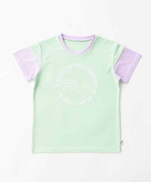 Op/FILA 【FILA】袖切り替えデザイン半袖Tシャツ/キッズ レッド キッズ オーピーフィラ 493662 and ST アンドエスティ(旧ドットエスティ) Op/FILA 【FILA】袖切り替えデザイン半袖Tシャツ/キッズ レッド キッズ オーピーフィラ 493662 and ST アンドエスティ(旧ドットエスティ)