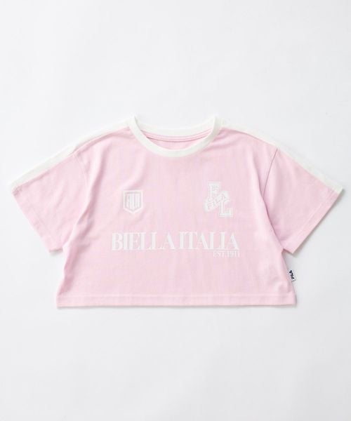 Op/FILA 【FILA】ショート丈半袖Tシャツ チャコールグレー キッズ オーピーフィラ 493666 and ST アンドエスティ(旧ドットエスティ) Op/FILA 【FILA】ショート丈半袖Tシャツ チャコールグレー キッズ オーピーフィラ 493666 and ST アンドエスティ(旧ドットエスティ)