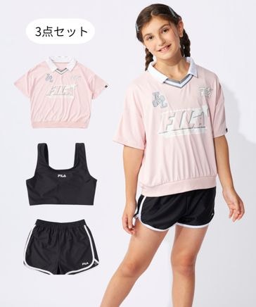 FILA】襟付きTシャツ付き3点セット水着/キッズ | [公式]Op/FILA
