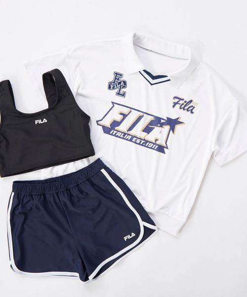 Op/FILA 【FILA】襟付きTシャツ付き3点セット水着/キッズ 水着 レッド XL オーピーフィラ 493694 and ST アンドエスティ(旧ドットエスティ) Op/FILA 【FILA】襟付きTシャツ付き3点セット水着/キッズ 水着 レッド XL オーピーフィラ 493694 and ST アンドエスティ(旧ドットエスティ)