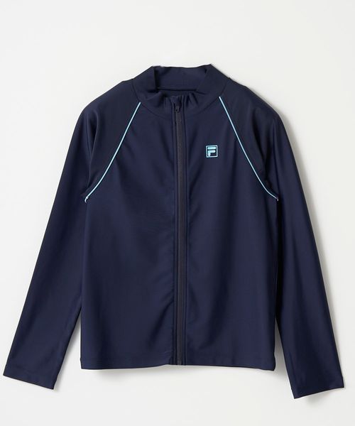 Op/FILA 【FILA】フード無しベーシックラッシュガード 水着 グレー オーピーフィラ 493728 and ST アンドエスティ(旧ドットエスティ) Op/FILA 【FILA】フード無しベーシックラッシュガード 水着 グレー オーピーフィラ 493728 and ST アンドエスティ(旧ドットエスティ)