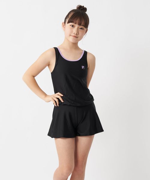 Op/FILA 【FILA】キュロットタイプのワンピースクール水着/キッズ 水着 ピンク XXL オーピーフィラ 493731 and ST アンドエスティ(旧ドットエスティ) Op/FILA 【FILA】キュロットタイプのワンピースクール水着/キッズ 水着 ピンク XXL オーピーフィラ 493731 and ST アンドエスティ(旧ドットエスティ)