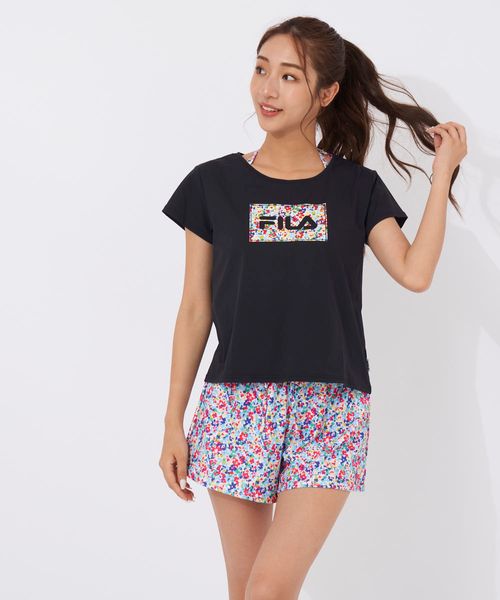 Op/FILA 【FILA】接触冷感Tシャツ付き 小花プリント水着4点セット 水着 ピンク L オーピーフィラ 493734 and ST アンドエスティ(旧ドットエスティ) Op/FILA 【FILA】接触冷感Tシャツ付き 小花プリント水着4点セット 水着 ピンク L オーピーフィラ 493734 and ST アンドエスティ(旧ドットエスティ)