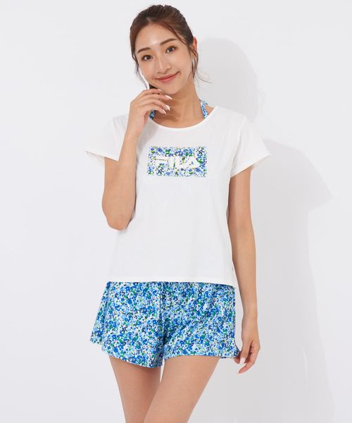 Op/FILA 【FILA】接触冷感Tシャツ付き 小花プリント水着4点セット 水着 レッド XL オーピーフィラ 493734 and ST アンドエスティ(旧ドットエスティ) Op/FILA 【FILA】接触冷感Tシャツ付き 小花プリント水着4点セット 水着 レッド XL オーピーフィラ 493734 and ST アンドエスティ(旧ドットエスティ)