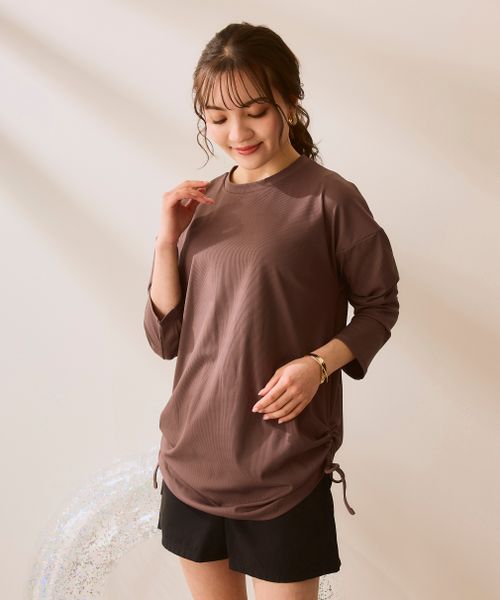 Op/FILA 【ocean pacific】ドロストデザインラッシュガード 水着 チャコールグレー L オーピーフィラ 493762 and ST アンドエスティ(旧ドットエスティ) Op/FILA 【ocean pacific】ドロストデザインラッシュガード 水着 チャコールグレー L オーピーフィラ 493762 and ST アンドエスティ(旧ドットエスティ)
