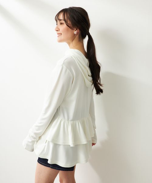 Op/FILA 【ocean pacific】バックフリルラッシュガード パーカー 水着 ホワイト M オーピーフィラ 493764 and ST アンドエスティ(旧ドットエスティ) Op/FILA 【ocean pacific】バックフリルラッシュガード パーカー 水着 ホワイト M オーピーフィラ 493764 and ST アンドエスティ(旧ドットエスティ)