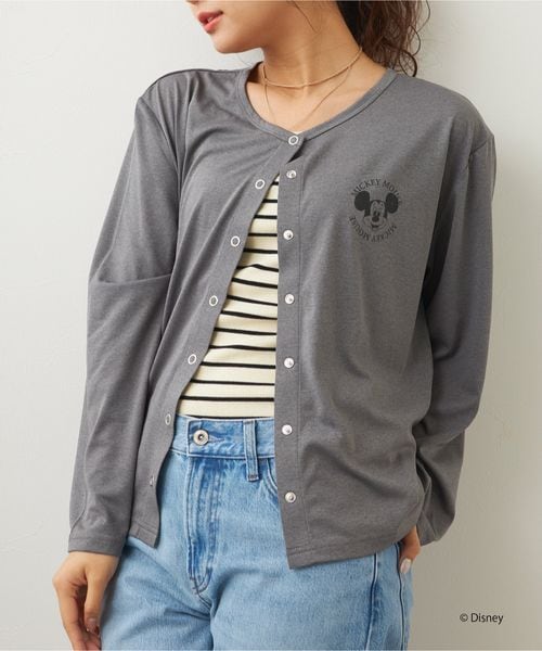 Op/FILA 【ocean pacific】ミッキー水陸両用スナップボタンカーディガン ライトグレー L ウィメンズインナー オーピーフィラ 493770 and ST アンドエスティ(旧ドットエスティ) Op/FILA 【ocean pacific】ミッキー水陸両用スナップボタンカーディガン ライトグレー L ウィメンズインナー オーピーフィラ 493770 and ST アンドエスティ(旧ドットエスティ)