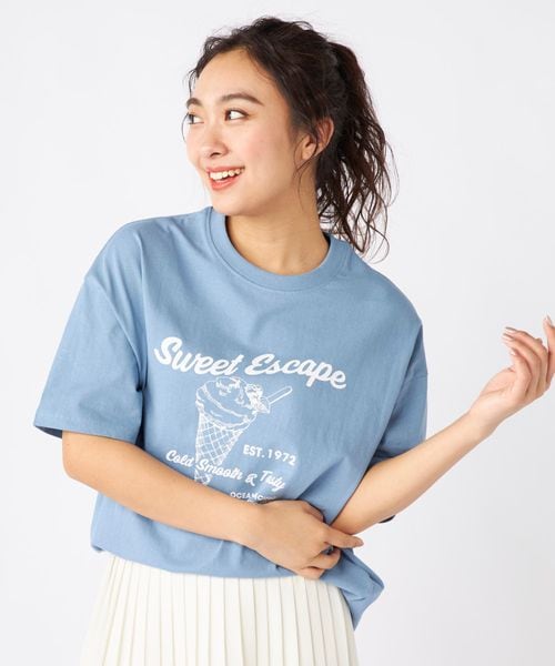 Op/FILA 【ocean pacific】アイスクリームプリント半袖Tシャツ ナチュラル XL ウィメンズインナー オーピーフィラ 493772 and ST アンドエスティ(旧ドットエスティ) Op/FILA 【ocean pacific】アイスクリームプリント半袖Tシャツ ナチュラル XL ウィメンズインナー オーピーフィラ 493772 and ST アンドエスティ(旧ドットエスティ)