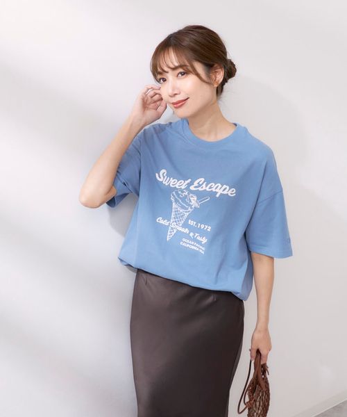 Op/FILA 【ocean pacific】アイスクリームプリント半袖Tシャツ ナチュラル M ウィメンズインナー オーピーフィラ 493772 and ST アンドエスティ(旧ドットエスティ) Op/FILA 【ocean pacific】アイスクリームプリント半袖Tシャツ ナチュラル M ウィメンズインナー オーピーフィラ 493772 and ST アンドエスティ(旧ドットエスティ)