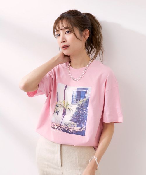 Op/FILA 【ocean pacific】フォトプリント半袖Tシャツ チャコールグレー L ウィメンズインナー オーピーフィラ 493776 and ST アンドエスティ(旧ドットエスティ) Op/FILA 【ocean pacific】フォトプリント半袖Tシャツ チャコールグレー L ウィメンズインナー オーピーフィラ 493776 and ST アンドエスティ(旧ドットエスティ)