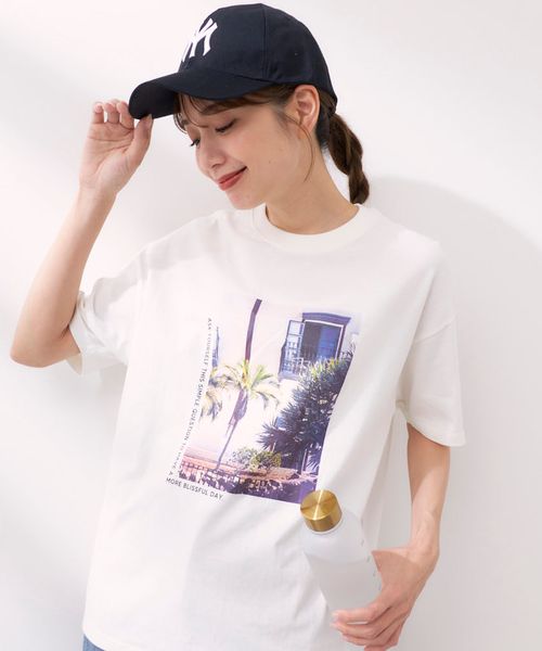 Op/FILA 【ocean pacific】フォトプリント半袖Tシャツ レッド L ウィメンズインナー オーピーフィラ 493776 and ST アンドエスティ(旧ドットエスティ) Op/FILA 【ocean pacific】フォトプリント半袖Tシャツ レッド L ウィメンズインナー オーピーフィラ 493776 and ST アンドエスティ(旧ドットエスティ)