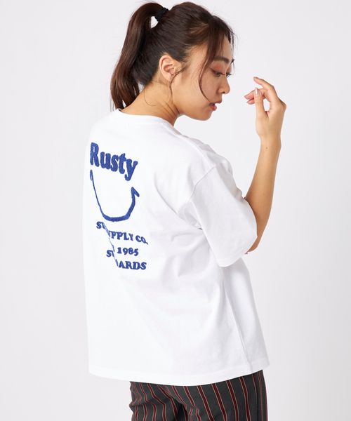Op/FILA 【RUSTY】ニコちゃん×刺しゅう半袖Tシャツ イエロー XL ウィメンズインナー オーピーフィラ 493826 and ST アンドエスティ(旧ドットエスティ) Op/FILA 【RUSTY】ニコちゃん×刺しゅう半袖Tシャツ イエロー XL ウィメンズインナー オーピーフィラ 493826 and ST アンドエスティ(旧ドットエスティ)