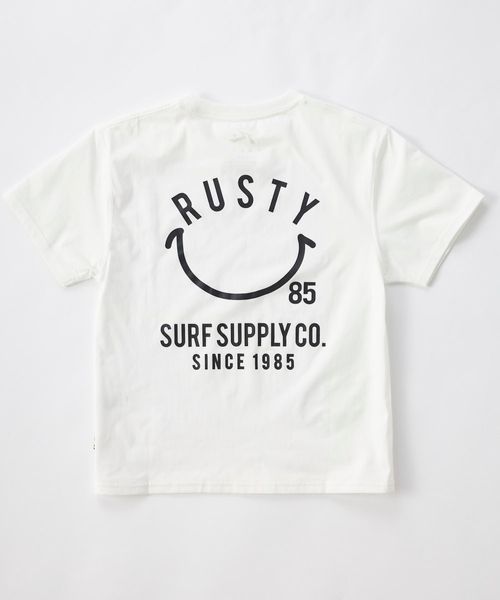 Op/FILA 【RUSTY】ニコちゃんバックプリント水陸両用半袖Tシャツ レッド キッズ オーピーフィラ 493831 and ST アンドエスティ(旧ドットエスティ) Op/FILA 【RUSTY】ニコちゃんバックプリント水陸両用半袖Tシャツ レッド キッズ オーピーフィラ 493831 and ST アンドエスティ(旧ドットエスティ)