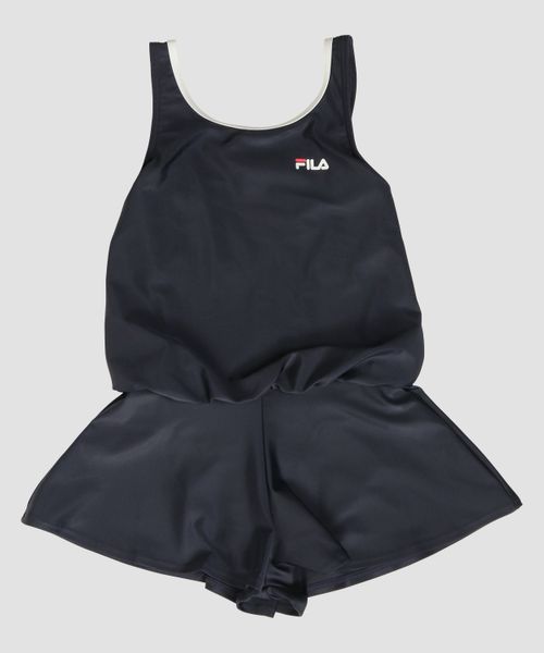 Op/FILA 【FILA】キュロットタイプのワンピースクール水着 水着 ライトグレー FREE オーピーフィラ 493850 and ST アンドエスティ(旧ドットエスティ) Op/FILA 【FILA】キュロットタイプのワンピースクール水着 水着 ライトグレー FREE オーピーフィラ 493850 and ST アンドエスティ(旧ドットエスティ)