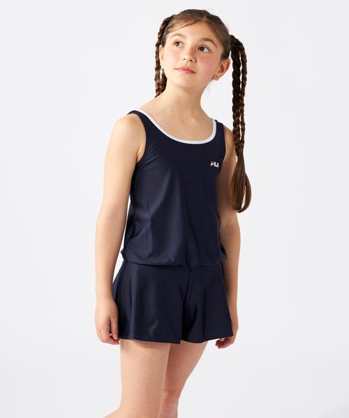 Op/FILA 【FILA】キュロットタイプのワンピースクール水着 水着 ライトグレー FREE オーピーフィラ 493850 and ST アンドエスティ(旧ドットエスティ) Op/FILA 【FILA】キュロットタイプのワンピースクール水着 水着 ライトグレー FREE オーピーフィラ 493850 and ST アンドエスティ(旧ドットエスティ)