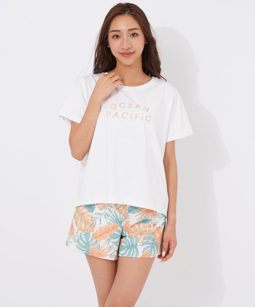 Op/FILA 【ocean pacific】ラッシュTシャツ付き トロピカルリーフ 4点セット 水着 水着 ホワイト S オーピーフィラ 574539 and ST アンドエスティ(旧ドットエスティ) Op/FILA 【ocean pacific】ラッシュTシャツ付き トロピカルリーフ 4点セット 水着 水着 ホワイト S オーピーフィラ 574539 and ST アンドエスティ(旧ドットエスティ)