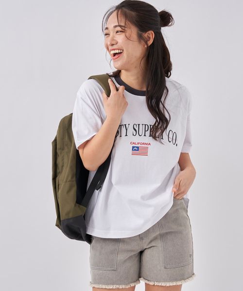 Op/FILA 【RUSTY】別注 アメカジTシャツ レッド L ウィメンズインナー オーピーフィラ 574547 and ST アンドエスティ(旧ドットエスティ) Op/FILA 【RUSTY】別注 アメカジTシャツ レッド L ウィメンズインナー オーピーフィラ 574547 and ST アンドエスティ(旧ドットエスティ)