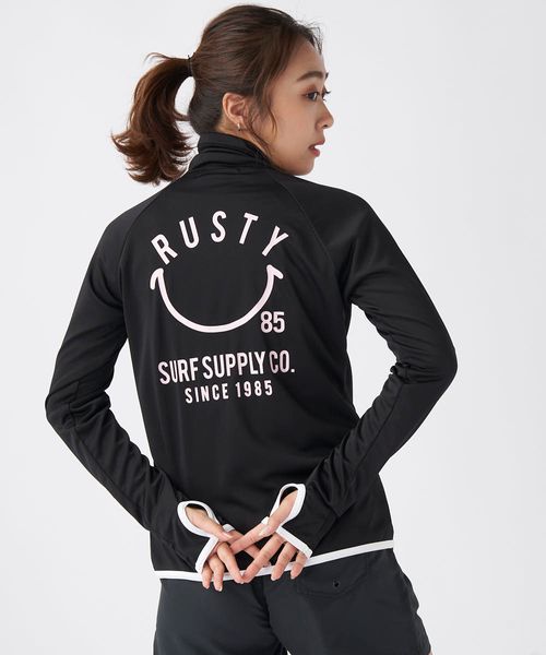 Op/FILA 【RUSTY】スムース ニコちゃんプリント立ち襟ラッシュガード 水着 ピンク L オーピーフィラ 574550 and ST アンドエスティ(旧ドットエスティ) Op/FILA 【RUSTY】スムース ニコちゃんプリント立ち襟ラッシュガード 水着 ピンク L オーピーフィラ 574550 and ST アンドエスティ(旧ドットエスティ)