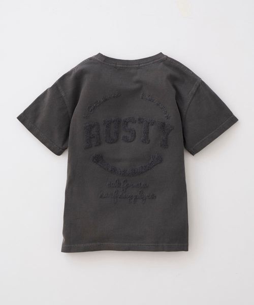 Op/FILA 【RUSTY】サガラ刺繍 ニコちゃん 半袖Tシャツ ライトグレー キッズ オーピーフィラ 574563 and ST アンドエスティ(旧ドットエスティ) Op/FILA 【RUSTY】サガラ刺繍 ニコちゃん 半袖Tシャツ ライトグレー キッズ オーピーフィラ 574563 and ST アンドエスティ(旧ドットエスティ)