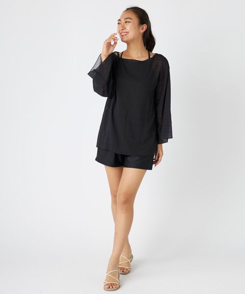 Op/FILA 【ocean pacific】シアートップス付き 水着4点セット 水着 ピンク M オーピーフィラ 587282 and ST アンドエスティ（旧ドットエスティ）