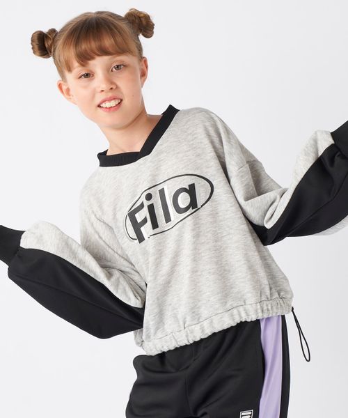 Op/FILA 【FILA】ショート丈スウェット/キッズ オレンジ キッズ オーピーフィラ 607172 and ST アンドエスティ(旧ドットエスティ) Op/FILA 【FILA】ショート丈スウェット/キッズ オレンジ キッズ オーピーフィラ 607172 and ST アンドエスティ(旧ドットエスティ)