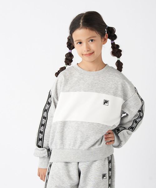 Op/FILA 【FILA】モノクロカラークルーネックスウェット/キッズ オレンジ キッズ オーピーフィラ 607356 and ST アンドエスティ(旧ドットエスティ) Op/FILA 【FILA】モノクロカラークルーネックスウェット/キッズ オレンジ キッズ オーピーフィラ 607356 and ST アンドエスティ(旧ドットエスティ)