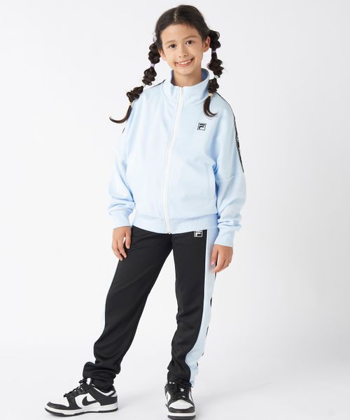 Op/FILA 【FILA】バイカラージャージ上下セット/キッズ ナチュラル キッズ オーピーフィラ 607359 and ST アンドエスティ(旧ドットエスティ) Op/FILA 【FILA】バイカラージャージ上下セット/キッズ ナチュラル キッズ オーピーフィラ 607359 and ST アンドエスティ(旧ドットエスティ)