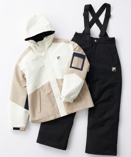 Op/FILA 【FILA】調整付きスノーウェア上下セット/キッズ チャコールグレー キッズ オーピーフィラ 607365 and ST アンドエスティ(旧ドットエスティ) Op/FILA 【FILA】調整付きスノーウェア上下セット/キッズ チャコールグレー キッズ オーピーフィラ 607365 and ST アンドエスティ(旧ドットエスティ)