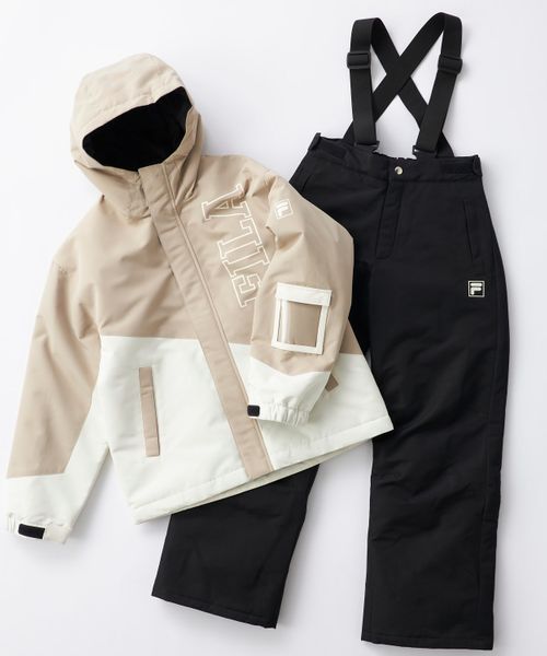 Op/FILA 【FILA】調整付きスノーウェア上下セット/キッズ チャコールグレー キッズ オーピーフィラ 607366 and ST アンドエスティ(旧ドットエスティ) Op/FILA 【FILA】調整付きスノーウェア上下セット/キッズ チャコールグレー キッズ オーピーフィラ 607366 and ST アンドエスティ(旧ドットエスティ)