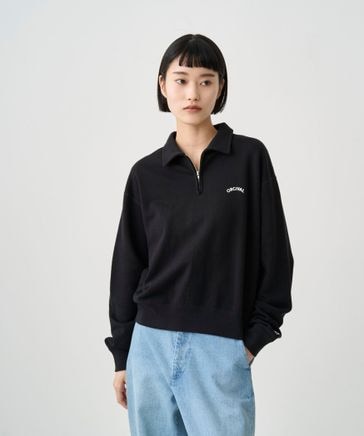 コットン裏毛 ハーフジッププルオーバー WOMEN | [公式]ORCIVAL 
