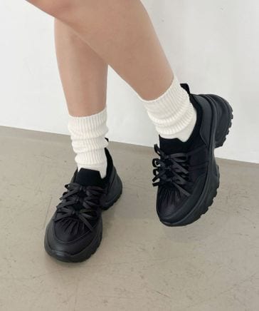 オリエンタルトラフィック（ORiental TRaffic）/【25秋冬新作】リボンディテールニットスニーカー/OT3787 リボンディテールニットスニーカー/OT3787 | [公式]ORiental TRaffic