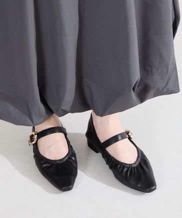 予約】ギャザーデザインメリージェーンパンプス/62103 | [公式