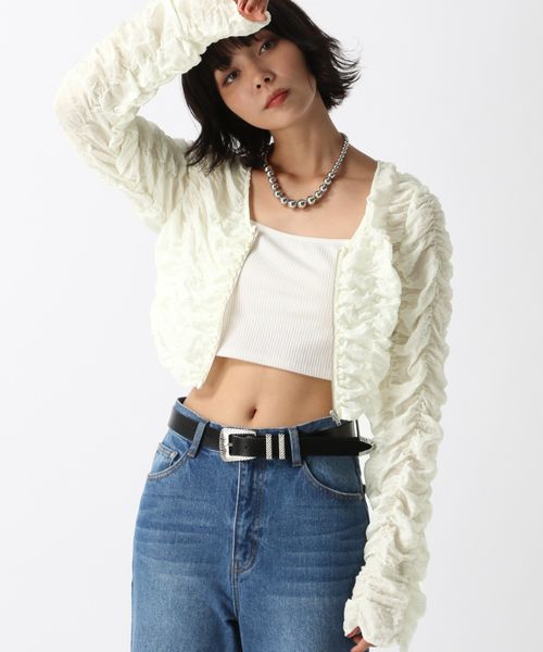 PAGEBOY シャーリングZIPブラウス オフホワイト FREE ウィメンズインナー ページボーイ 144438 and ST アンドエスティ(旧ドットエスティ) PAGEBOY シャーリングZIPブラウス オフホワイト FREE ウィメンズインナー ページボーイ 144438 and ST アンドエスティ(旧ドットエスティ)
