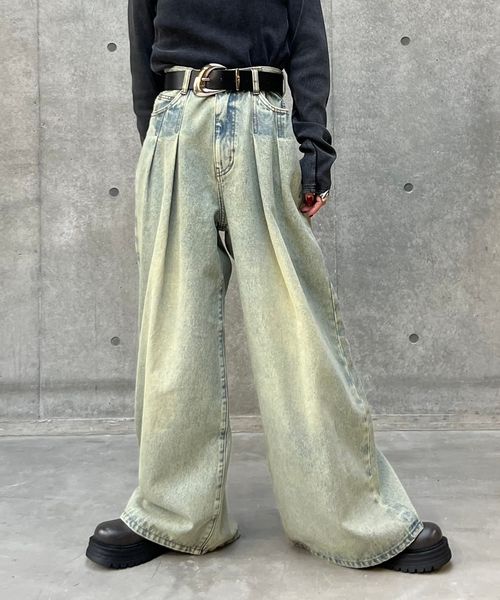 PAGEBOY 【WEB限定サイズあり・新色予約受付中】タックデニムパンツ ブルー S ウィメンズボトムス ページボーイ 249202 and ST アンドエスティ(旧ドットエスティ) PAGEBOY 【WEB限定サイズあり・新色予約受付中】タックデニムパンツ ブルー S ウィメンズボトムス ページボーイ 249202 and ST アンドエスティ(旧ドットエスティ)