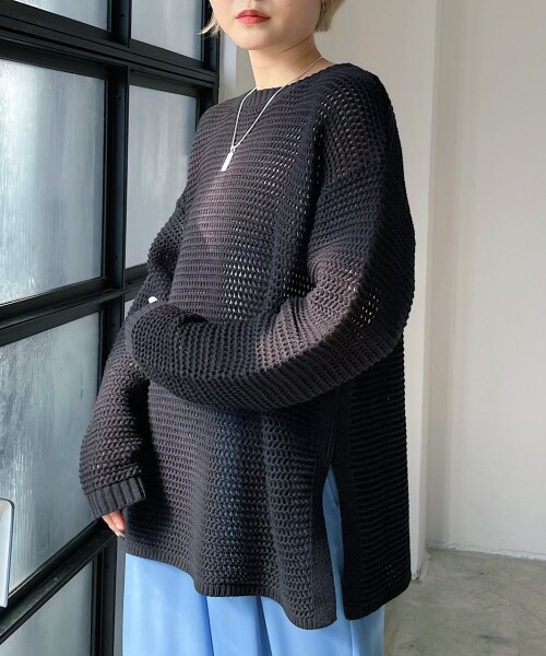 ワッフルメッシュニット 公式 ページボーイ Pageboy 通販