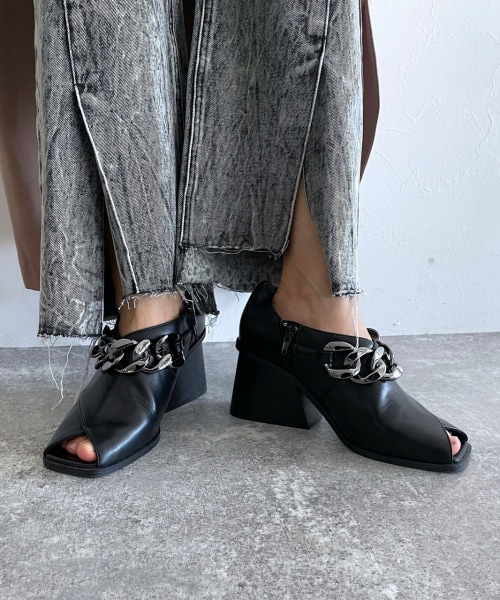 チェーンオープントゥシューズ 公式 ページボーイ Pageboy 通販