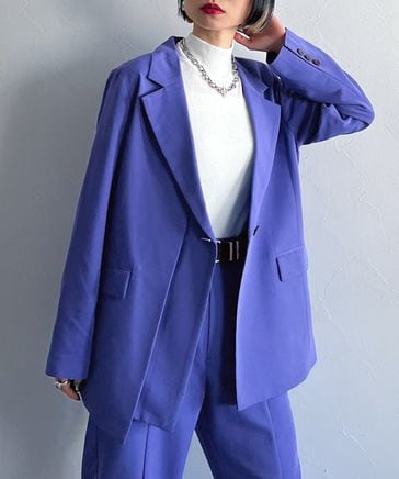 【CORE】カラースーツアシメジャケット