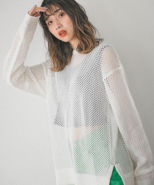 4 16 Tv紹介アイテム Pageboylim メッシュニット 公式 ページボーイ Pageboy 通販