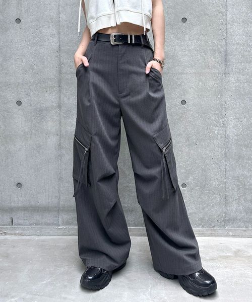 PAGEBOY TRカーゴスラックス【再入荷・新色追加】 チャコールグレー FREE ウィメンズボトムス ページボーイ 288171 and ST アンドエスティ(旧ドットエスティ) PAGEBOY TRカーゴスラックス【再入荷・新色追加】 チャコールグレー FREE ウィメンズボトムス ページボーイ 288171 and ST アンドエスティ(旧ドットエスティ)