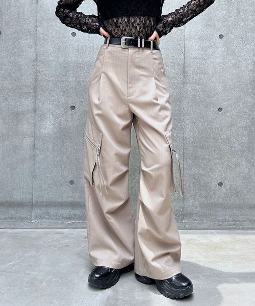 PAGEBOY TRカーゴスラックス【再入荷・新色追加】 ベージュ FREE ウィメンズボトムス ページボーイ 288171 and ST アンドエスティ(旧ドットエスティ) PAGEBOY TRカーゴスラックス【再入荷・新色追加】 ベージュ FREE ウィメンズボトムス ページボーイ 288171 and ST アンドエスティ(旧ドットエスティ)