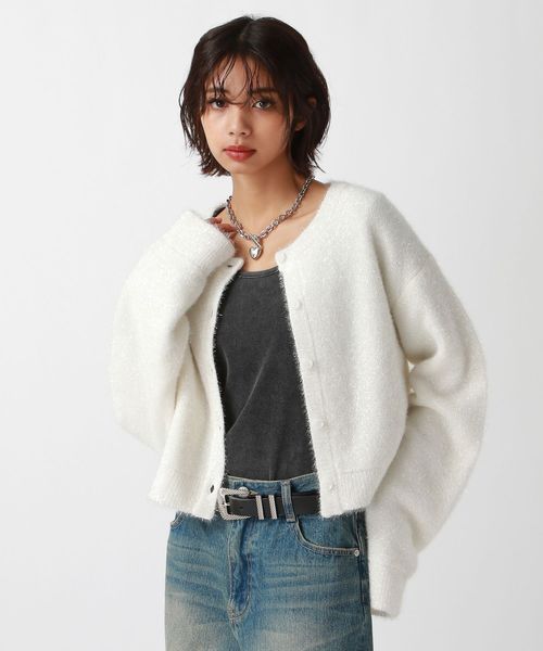 PAGEBOY フィルムラメショートカーディガン オフホワイト FREE ウィメンズインナー ページボーイ 290016 and ST アンドエスティ(旧ドットエスティ) PAGEBOY フィルムラメショートカーディガン オフホワイト FREE ウィメンズインナー ページボーイ 290016 and ST アンドエスティ(旧ドットエスティ)