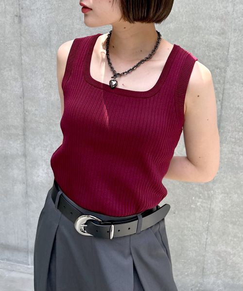 PAGEBOY スクエアネックタンク ≪マシンウォッシャブル・新色追加≫ レッド FREE ウィメンズインナー ページボーイ 291084 and ST アンドエスティ(旧ドットエスティ) PAGEBOY スクエアネックタンク ≪マシンウォッシャブル・新色追加≫ レッド FREE ウィメンズインナー ページボーイ 291084 and ST アンドエスティ(旧ドットエスティ)
