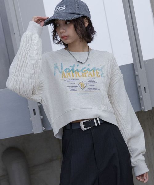 PAGEBOY シャーリングMIXショートスウェット ライトベージュ FREE ウィメンズインナー ページボーイ 292312 and ST アンドエスティ(旧ドットエスティ) PAGEBOY シャーリングMIXショートスウェット ライトベージュ FREE ウィメンズインナー ページボーイ 292312 and ST アンドエスティ(旧ドットエスティ)