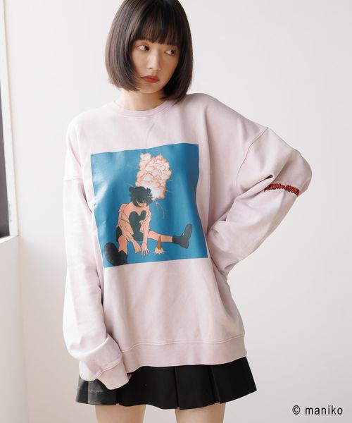 PAGEBOY 【PBLIM×manikoコラボ】グラフィックスウェット ピンク FREE LIM ページボーイ 318807 and ST アンドエスティ(旧ドットエスティ) PAGEBOY 【PBLIM×manikoコラボ】グラフィックスウェット ピンク FREE LIM ページボーイ 318807 and ST アンドエスティ(旧ドットエスティ)