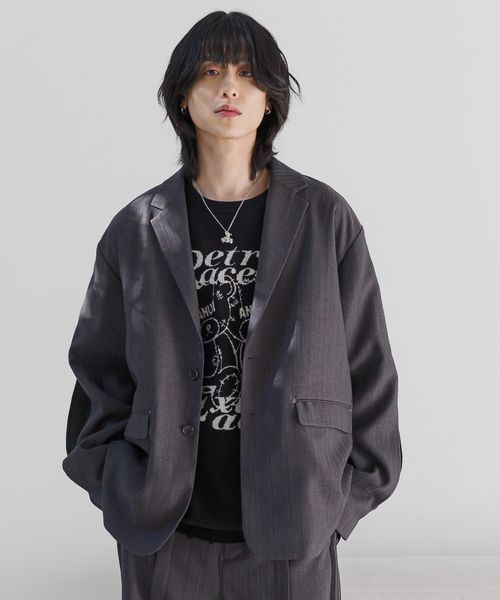 PAGEBOY 【Anui/SETUP対応/2サイズ展開】レイヤードスリーブジャケット チャコールグレー Anui ページボーイ 319113 and ST アンドエスティ(旧ドットエスティ) PAGEBOY 【Anui/SETUP対応/2サイズ展開】レイヤードスリーブジャケット チャコールグレー Anui ページボーイ 319113 and ST アンドエスティ(旧ドットエスティ)