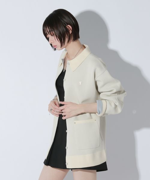 PAGEBOY Anui/プレートニットシャツカーディガン オフホワイト Anui ページボーイ 319302 and ST アンドエスティ(旧ドットエスティ) PAGEBOY Anui/プレートニットシャツカーディガン オフホワイト Anui ページボーイ 319302 and ST アンドエスティ(旧ドットエスティ)