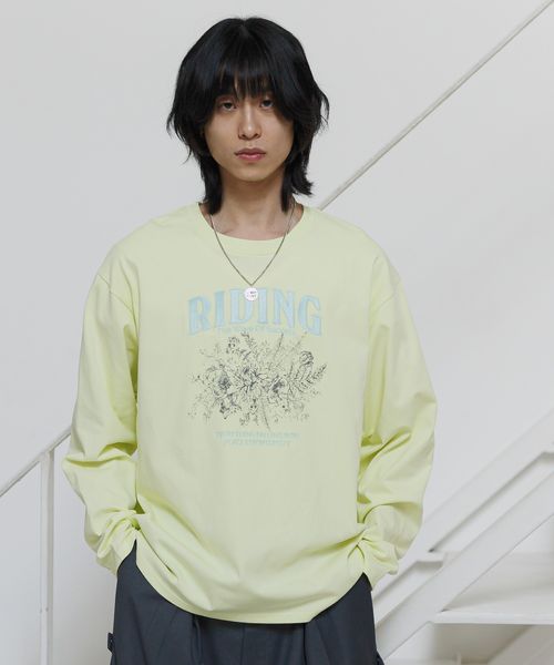 PAGEBOY Anui/フラワーロックロンT イエロー Anui ページボーイ 319308 and ST アンドエスティ(旧ドットエスティ) PAGEBOY Anui/フラワーロックロンT イエロー Anui ページボーイ 319308 and ST アンドエスティ(旧ドットエスティ)
