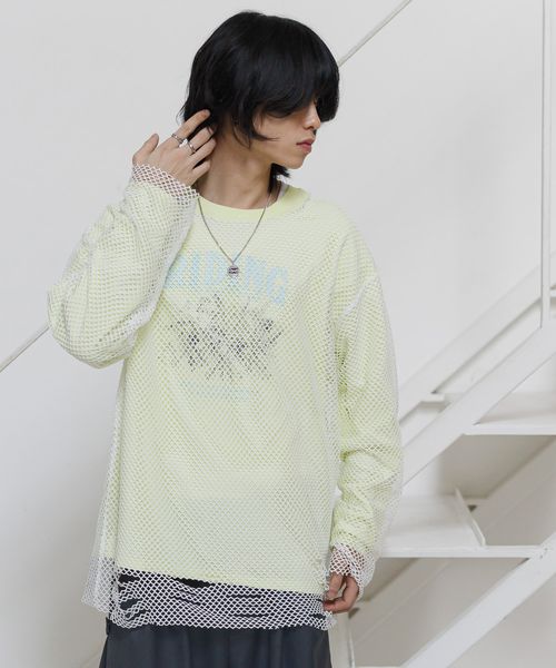 PAGEBOY Anui/ダメージメッシュプルオーバー オフホワイト Anui ページボーイ 321117 and ST アンドエスティ(旧ドットエスティ) PAGEBOY Anui/ダメージメッシュプルオーバー オフホワイト Anui ページボーイ 321117 and ST アンドエスティ(旧ドットエスティ)